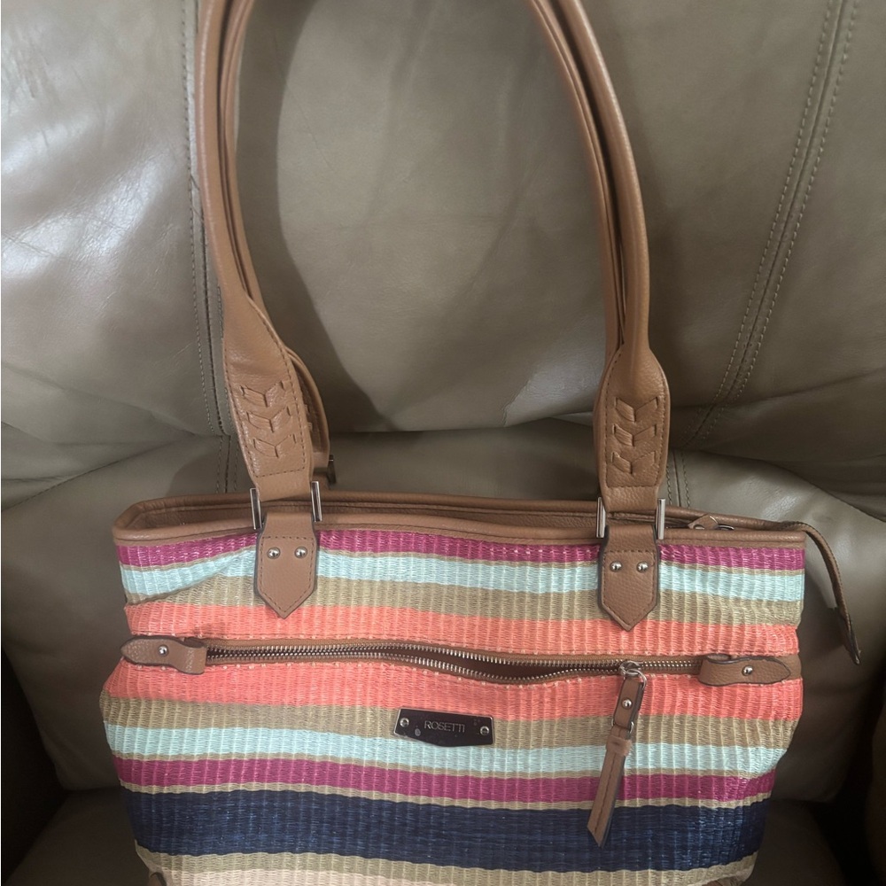 Rosetti Multicolor Striped Tote Bag